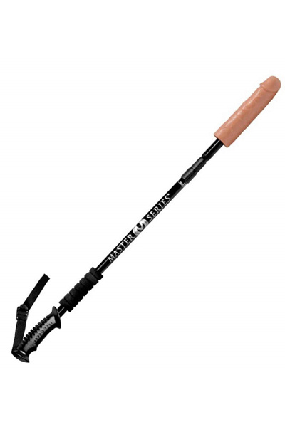 Dick stick intrekbare dildo op een stok