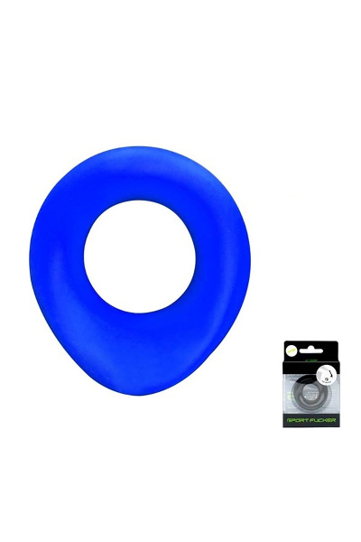 Sportfucker liquid silicone wedge cockring - blauw - afbeelding 2