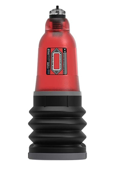 Bathmate hydromax3 - doorzichtige rode penis pomp