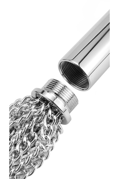 Kettingzweep met ingebouwde plug - goud - afbeelding 2