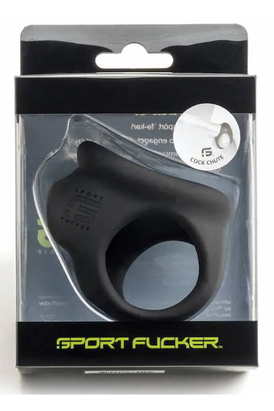 Sport fucker cock chute ball stretcher - zwart - afbeelding 2