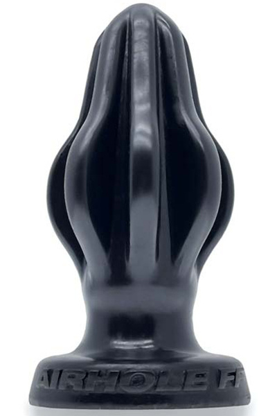 Oxballs siliconen airhole - 3 finned - large - buttplug - zwart