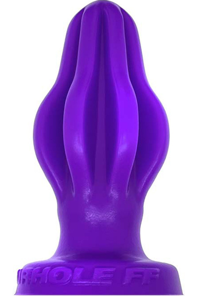 Oxballs siliconen airhole-2 finned - medium - buttplug - aubergine