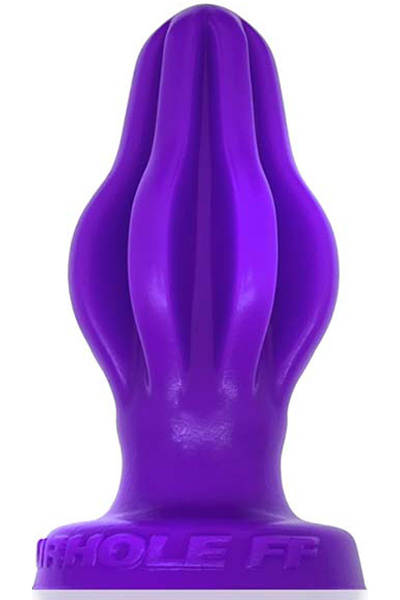 Oxballs siliconen airhole-3 finned large buttplug - aubergine 