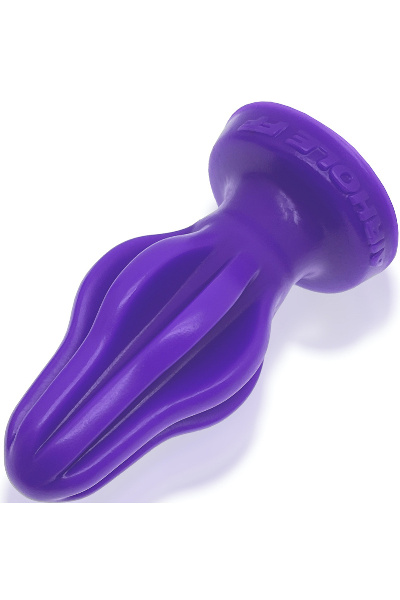 Oxballs siliconen airhole-3 finned large buttplug - aubergine  - afbeelding 2