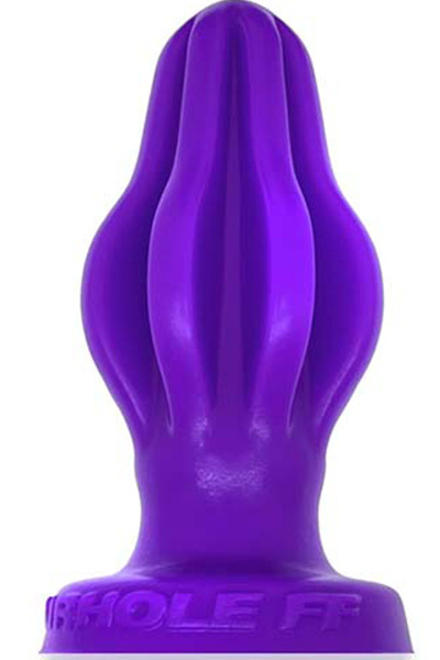Oxballs siliconen airhole-ff finned buttplug - aubergine