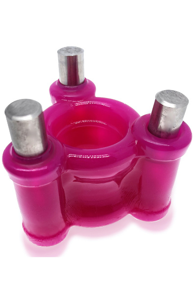 Ballstretcher met drie gewichten - Oxballs - roze