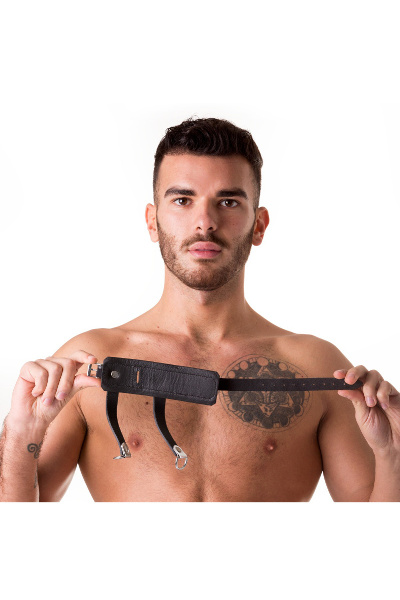 665 leather single buck double pull ballstretcher black