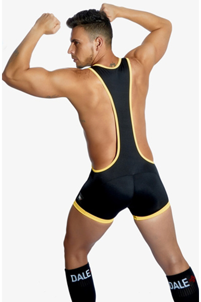 Dale mas top up worstelaar - zwart geel - afbeelding 2