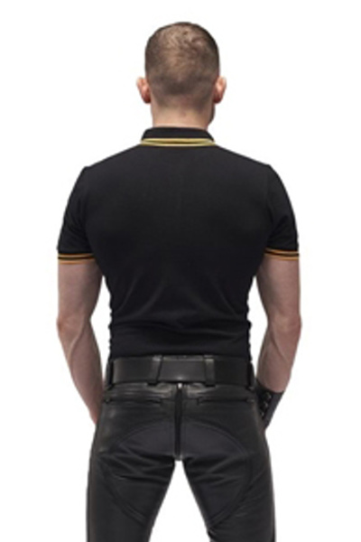 Mister b polo black yellow xs - afbeelding 2