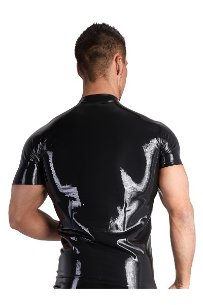 Heren latex shirt - afbeelding 2