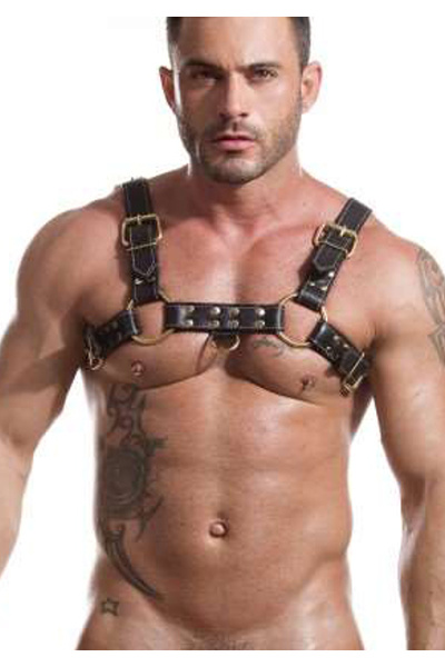 665 leather boot man harness 36-39 inch